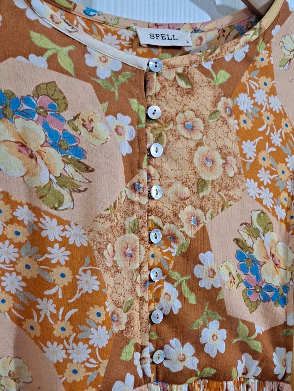 Spell~ Freda Boho Mini Dress (Amber) - Picture 7 of 13